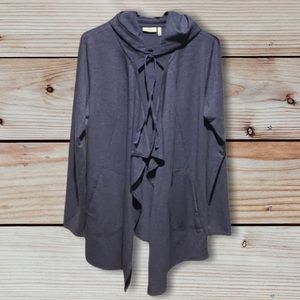 🌻🌻LOGO LOUNGE OVERSIZE OPEN FRONT HOODIE JACKET